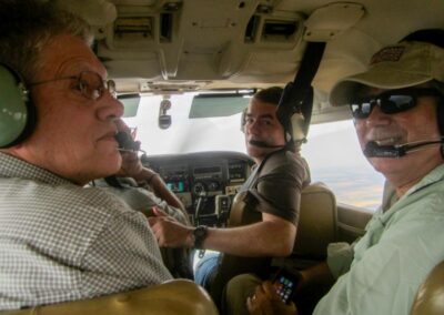 Sen. Bennet flying over the proposed Dolores NCA with local stakeholders